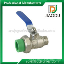 PPR Brass Ball Valve With Malet Thread End For Water